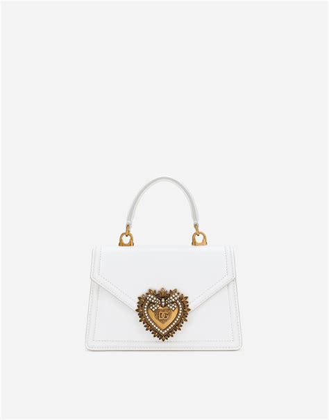 dolce gabbana devotion bag white|dolce and gabbana top handle bag.